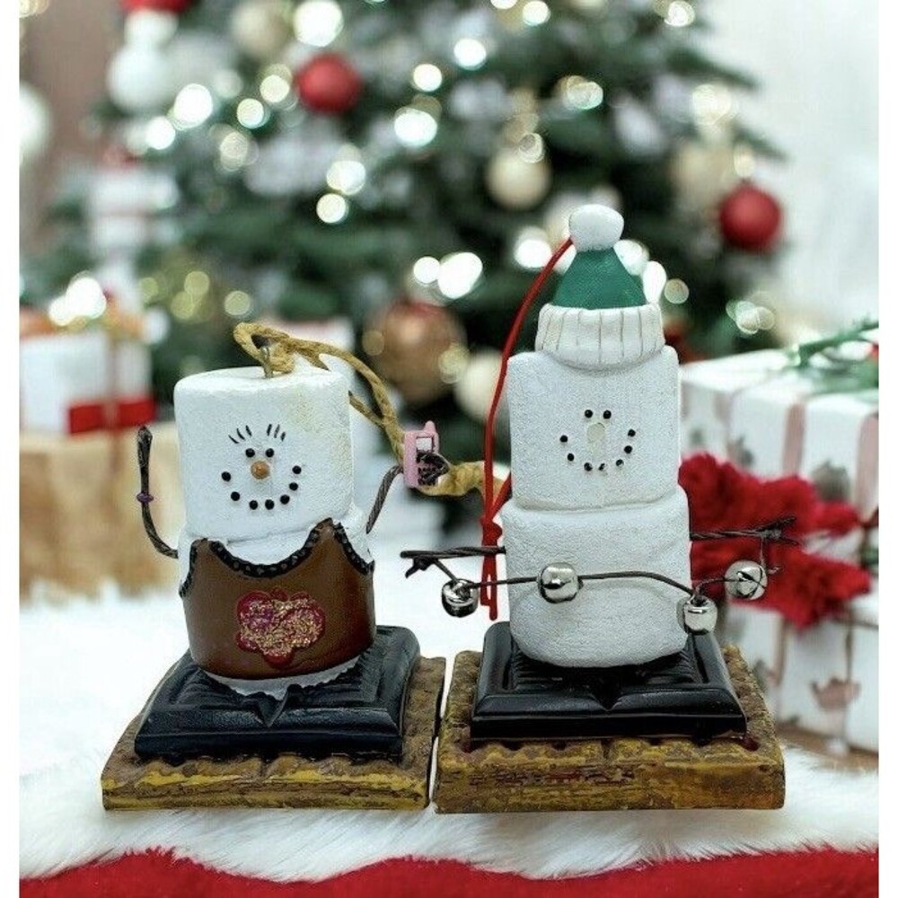 Set of 2 Vintage Midwest-CBK S'Mores Original Ornaments